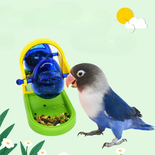 Parrot Foraging Bird Toy – Cage Feeder Intelligence Training Accessory with Food Leaking Design, Random Color