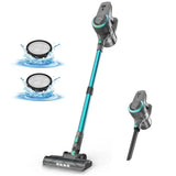 YISORA N300 Cordless Upright Vacuum Cleaner – 20 kPa Powerful Stick Vacuum for Carpet & Hard Floor, Ultra-Lightweight