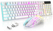 MambaSnake X Ziyou Lang T3 Wireless Gaming Keyboard & Mouse Combo – Rainbow Backlit Rechargeable Keyboard with Ergonomic Silent Mouse