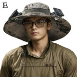 Solar-Powered Fisherman Hat – Outdoor Camping, Fishing & Hiking Sun Cap with Built-In Cooling Fan (Unisex)