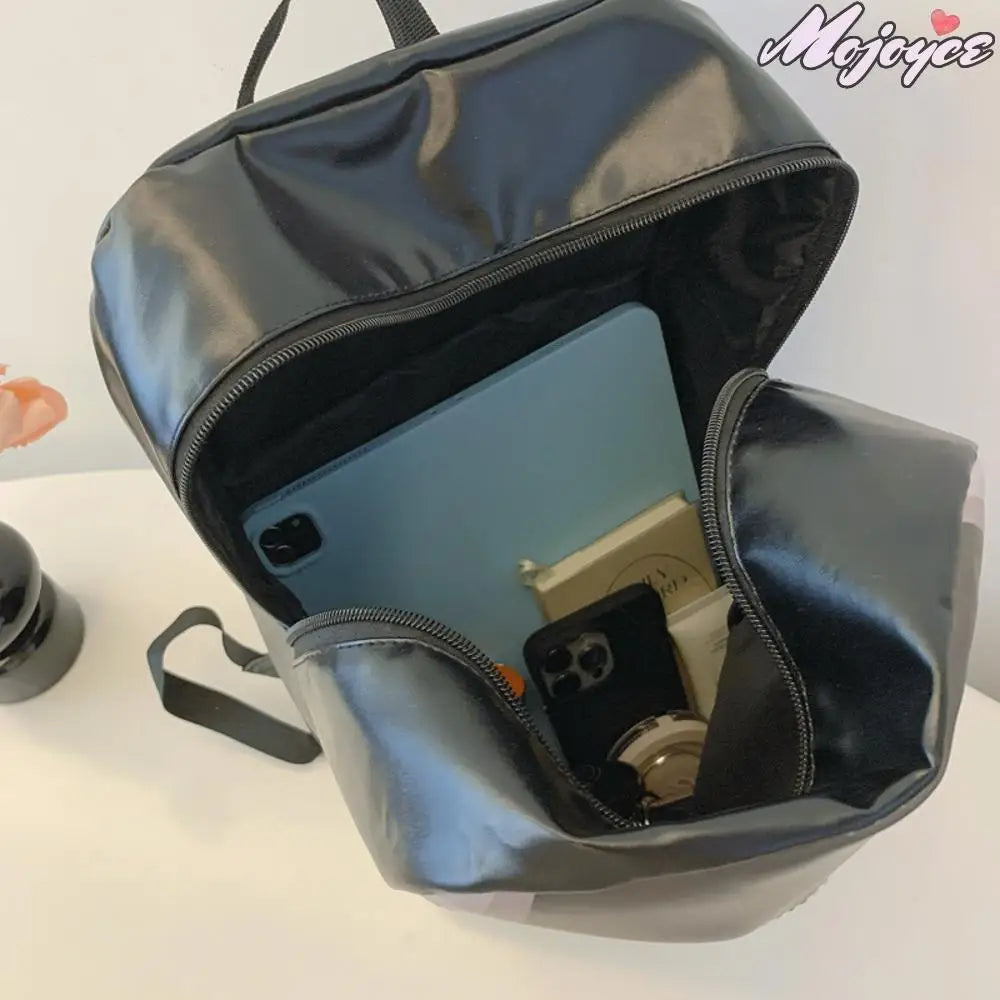 Mobile Phone-Shape Fashion Backpack – Large-Capacity PU Student Rucksack | Trendy Outdoor Travel Daypack