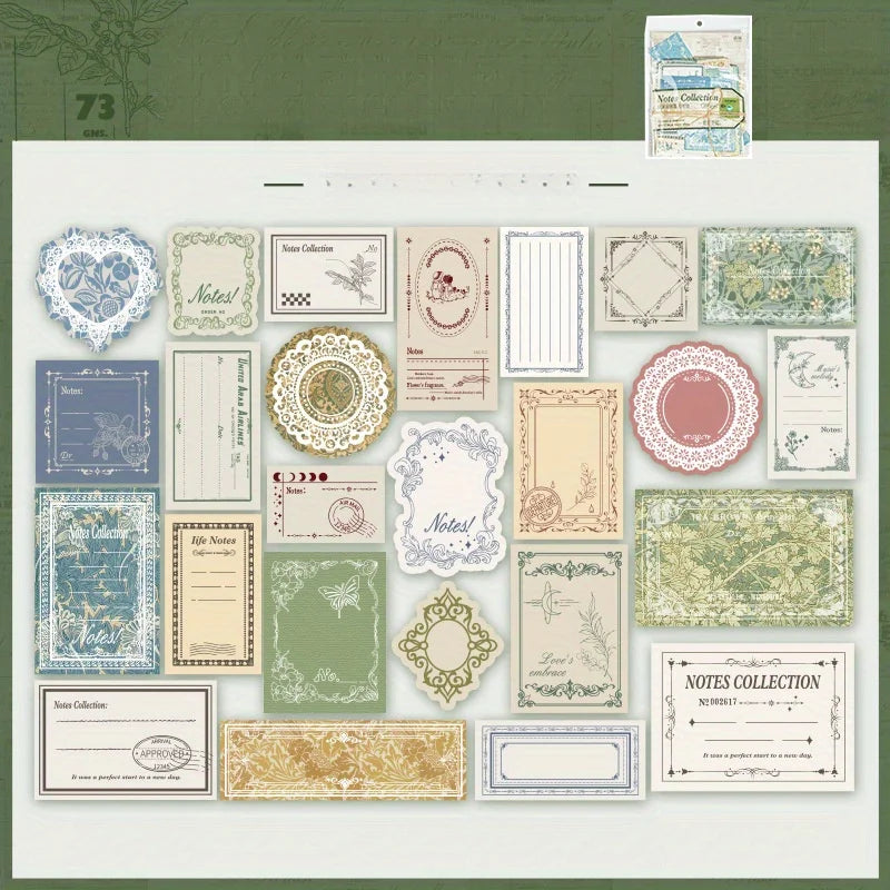 800-Piece Vintage Ephemera Pack – Retro Receipt & Memo Papers for Junk Journaling & Scrapbooking 📜✨