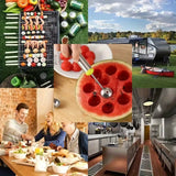 Versatile Stainless Steel Scoop – Long Handle Fruit & Ice-Cream Scoop for Watermelon, BBQ & Outdoor Cooking