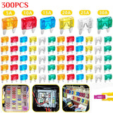 100-Piece Mini Blade Fuse Assortment Kit – Car & Truck Safety Set (5A / 10A / 15A / 20A / 25A / 30A)