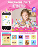 Kids Smart Phone Toy for Girls – Educational Learning Play Cell Phone with Music, Games & Lights, Perfect Birthday or Christmas Gift (Ages 3–10)