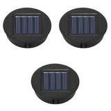 Solar Lantern Replacement Top (1–4PCS, 8cm) – Waterproof LED Solar Panel Lid Light for Outdoor Garden, Patio & Pathway Décor