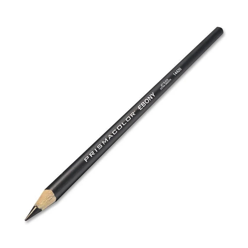 Ebony Sketching Pencils – 12-Piece Matte Black Graphite Drawing Set