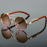 Vintage Round Sunglasses – Retro Double Bridge Multicolor Shades for Men & Women, UV400 Luxury Fashion Eyewear