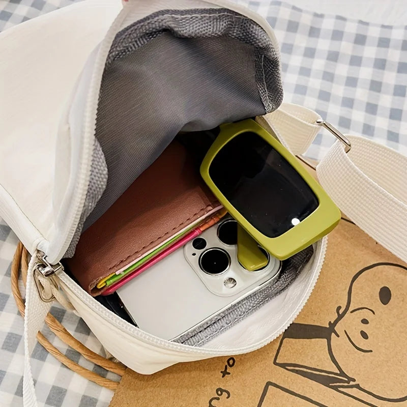 Women’s Casual Mobile Phone Crossbody Bag — Simple Vertical Shoulder Messenger Purse