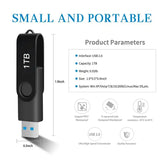 1TB USB Flash Drive – High-Capacity Portable Memory Stick for PC, Laptop & Computer Data Storage and File Transfer