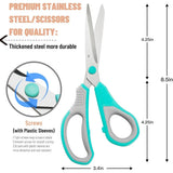 8.5″ Ultra-Sharp All-Purpose Scissors – 3-Pack Ergonomic Comfort Grip