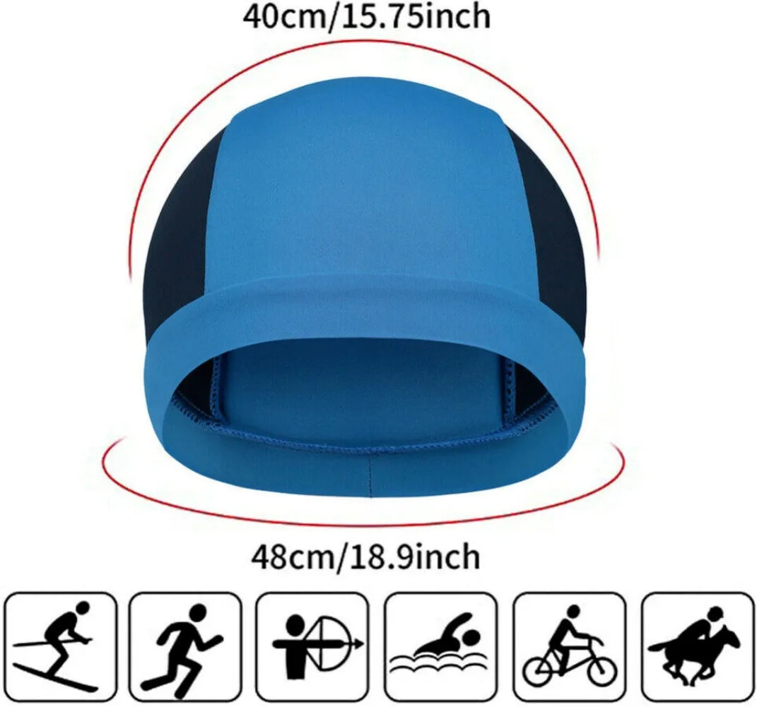 Men’s Moisture-Wicking Cooling Skull Cap – Breathable Cycling & Motorcycle Helmet Liner Beanie Hat