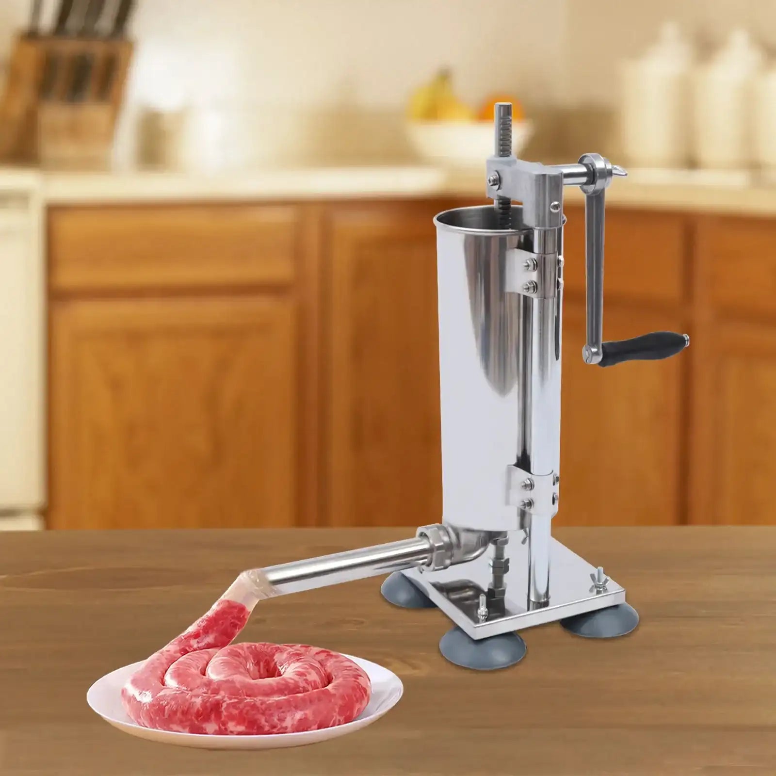 Vertical Manual Filling Machine with Suction Cup Base & Multiple Pipe Specs – Stainless Steel Industrial-Grade