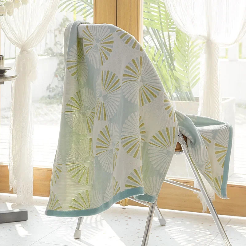 Cotton Gauze Bath Towel Set – 70×140 cm Adult Size Unisex Premium