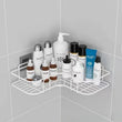 Wall-Mounted Corner Bathroom Shelf – Premium Stainless Steel Storage Rack for Shower & Vanity
