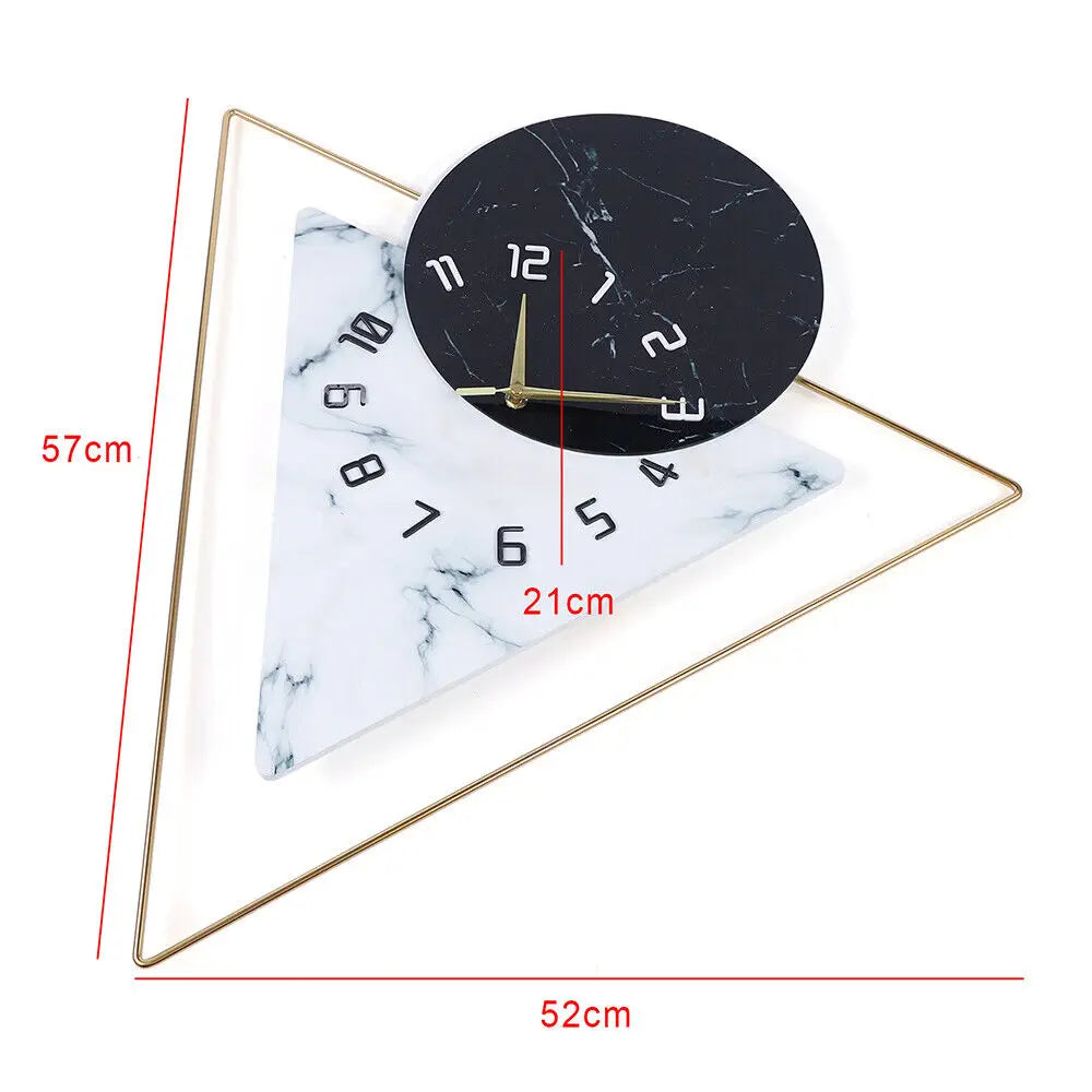 Large Modern Wall Clock – Oversized Silent Decorative Clock for Living Room, Home, or Office