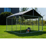 Heavy-Duty Outdoor Dog Playpen – Secure Steel Kennel with Lock for Safe Training & Play