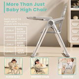Baby Folding Booster Seat – Portable High Chair for Dining & Feeding (6 Months–3 Years) 👶🍽️