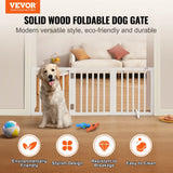 Vevor Free-Standing Dog Gate – 3 Panel Foldable Pet Gate for Narrow Passageways, Expandable Freestanding Barrier for Dogs & Pets