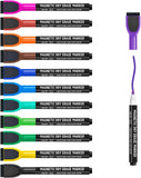 Magnetic Dry Erase Markers & Erasers – 6-Count Color Set with Fine Tips for Calendar & Whiteboards