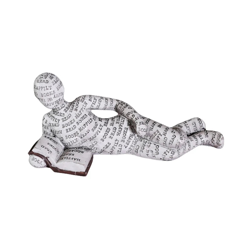 Modern Abstract Yoga Figurine – Resin Meditating Sculpture for Zen Home, Office & Living Room Décor