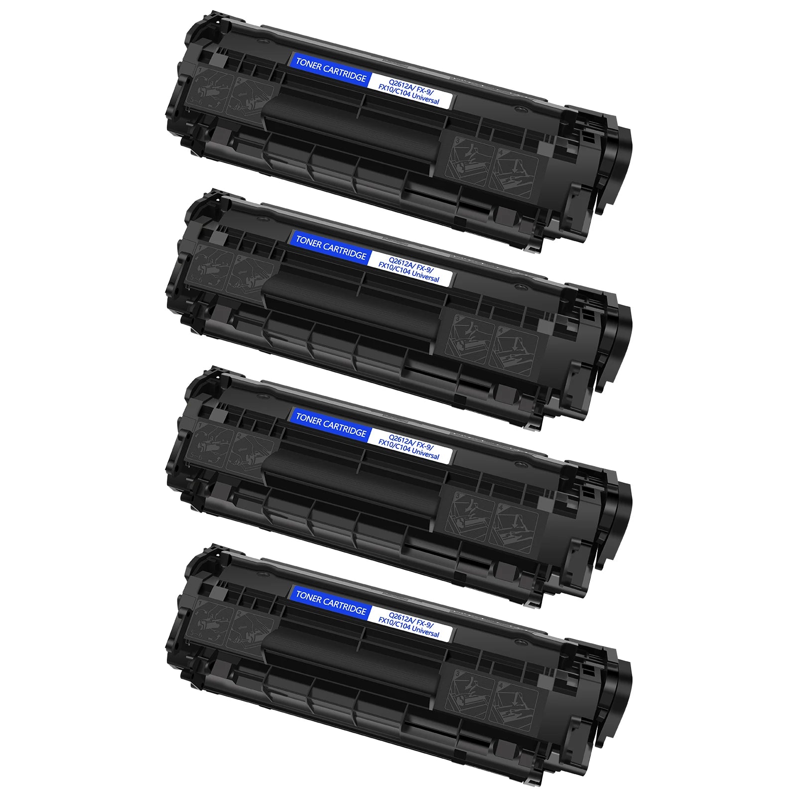 Greencycle High-Yield Q2612A (12A) Black Toner Cartridge – Compatible with HP LaserJet 1020 Series
