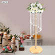 2PCS Large Gold Flower Vases – 70cm Tall Wedding Centerpieces for Table, Desk & Elegant Home Décor