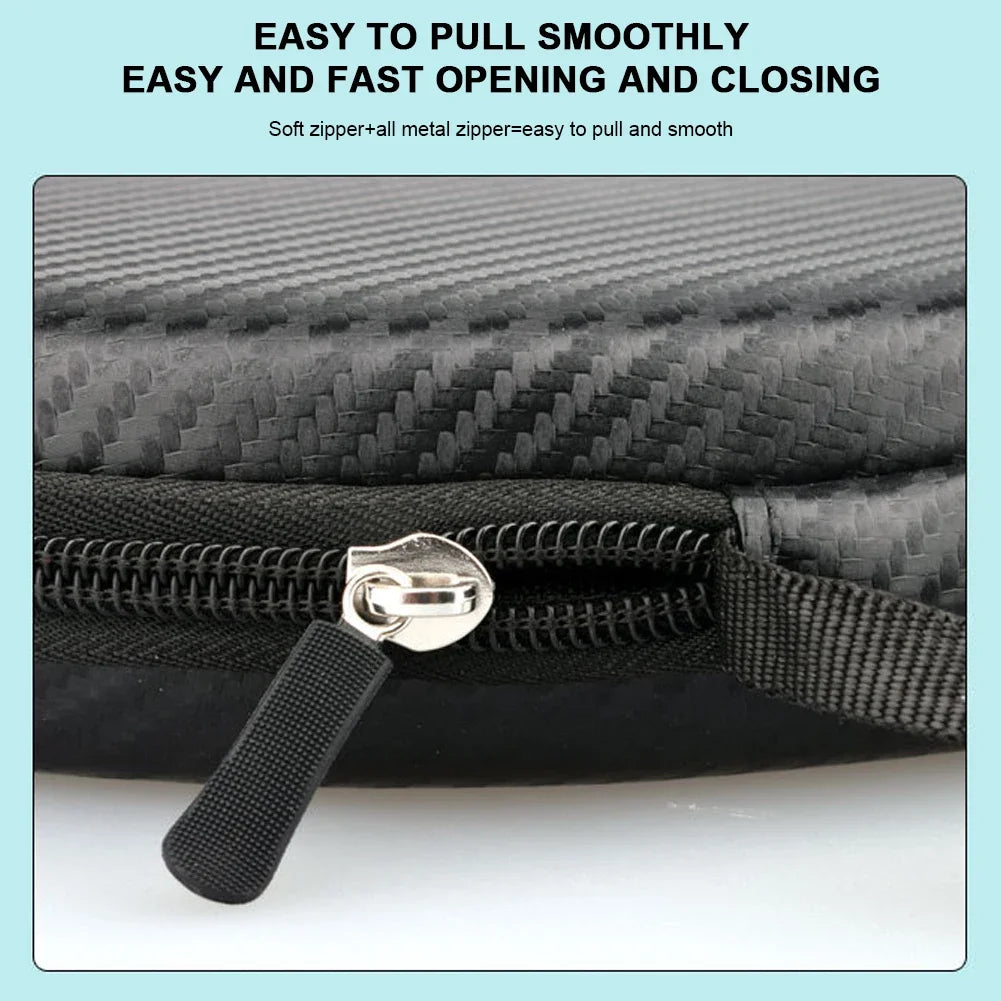 Hard Shell Table Tennis Racket Case – Waterproof Paddle Storage Bag for Sports, Training & Travel Protection