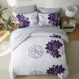 7-Piece Floral Comforter Set – Reversible Botanical Bedding for Queen & King Sizes