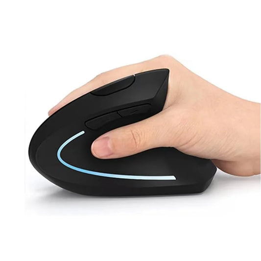 Ergonomic Wireless Vertical Mouse – 6-Button Right-Handed Design with Battery-Powered Non-Rechargeable Function