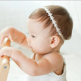 Pearl-Embellished Winter Hat & Elastic Headband Set for Girls