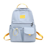 Floral Print Backpack with Pendant for Women & Girls – Large Capacity Student School & Travel Bookbag