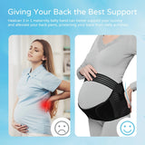 Women’s Maternity Belly Support Belt – Solid Adjustable Band for Pregnancy Relief & Postpartum Waist Control Recovery