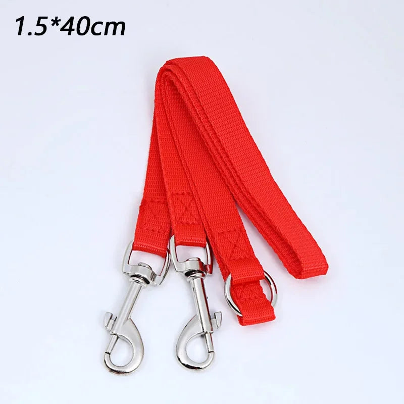 Double Twin Dual Coupler Dog Leash – Adjustable V-Shape Nylon 2-in-1 Lead for Walking Two Dogs