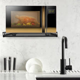 Bymaocar Wall-Mounted Stainless Steel Microwave Rack – Heavy-Duty, 7-Tube Support