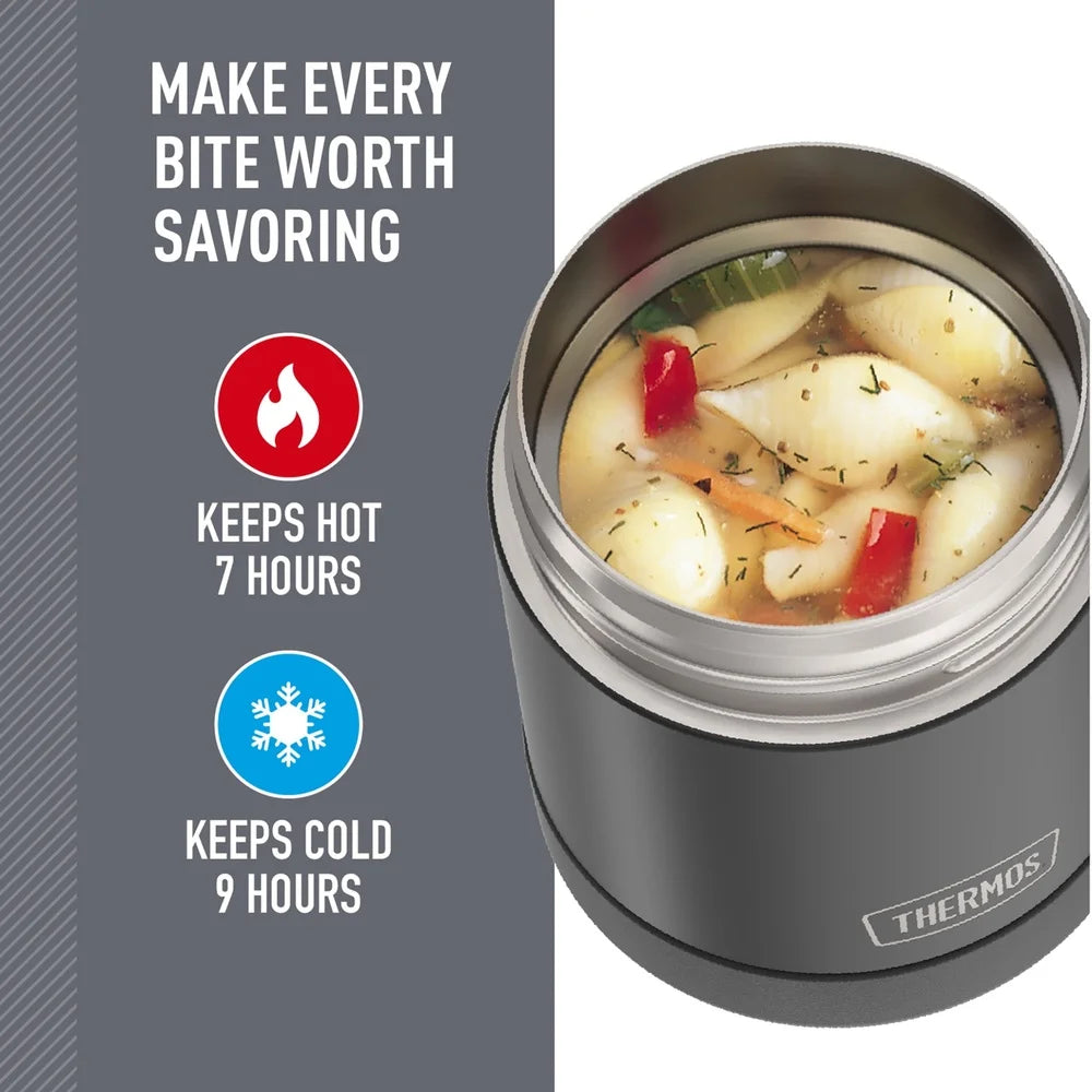 500 ml Vacuum Insulated Food Jar – Double-Wall Stainless Steel Lunch Container Hot & Cold Storage