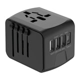 International Travel Power Plug Adapter – Portable Charger with 3 USB & 1 Type-C Ports for USA, EU, UK & AU