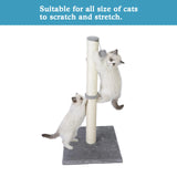 Tall Cat Scratching Post – Premium Sisal Vertical Scratcher with Dangling Ball Toy for Indoor Cats & Kittens, Durable Furniture Saver