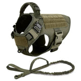 Large Dog Harness & Leash Set – Training & Walking Vest with Collar for German Shepherd, Malinois & Medium/Large Dogs