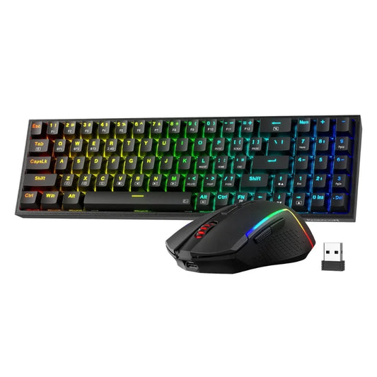 Redragon BS136 Gaming Keyboard & Mouse Combo – K628 Tri-Mode RGB Mechanical Keyboard with 75% Layout & 7200 DPI Gaming Mouse