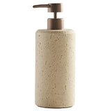 Faux Stone Soap Pump – Compact Modern Lotion & Soap Dispenser for Bathroom or Kitchen