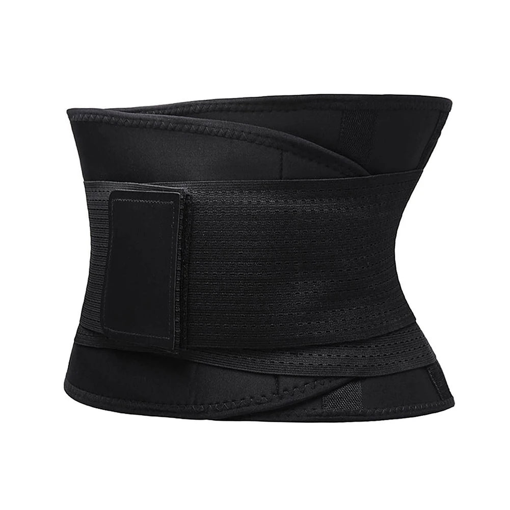 Unisex Black Maternity Recovery Belt – Adjustable Waist Cincher Trimmer with Sticker, Postpartum Body Shaper for Daily Wear