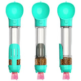 4-in-1 Dog Water Bottle – Portable Travel Water & Food Dispenser for Dogs