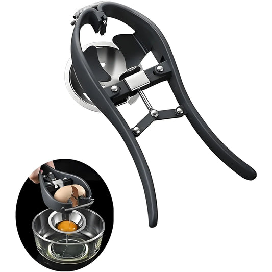 3-in-1 Stainless Steel Egg Separator & Cracker – Professional Yolk/White Splitter with Quick-Release Baking Tool 🥚✨