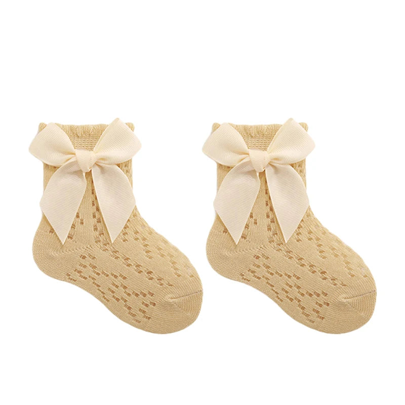 Cute Baby Girls’ Lace Ruffle Socks – Non-Slip Grip Infant & Toddler Socks for Parties, Birthdays & Photoshoots