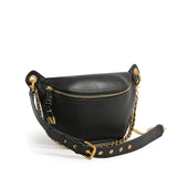ITAMOOD Women’s Luxury Designer Leather Waist Bag with Chain Strap – Phone & Essentials Crossbody
