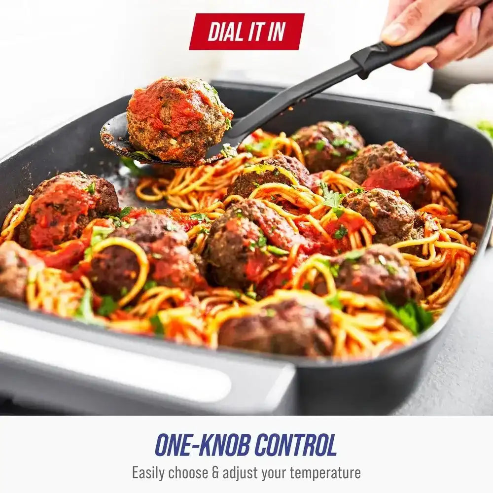 7 QT XL Electric Skillet – 200 Watts Extra-Large Non-Stick Frying Station