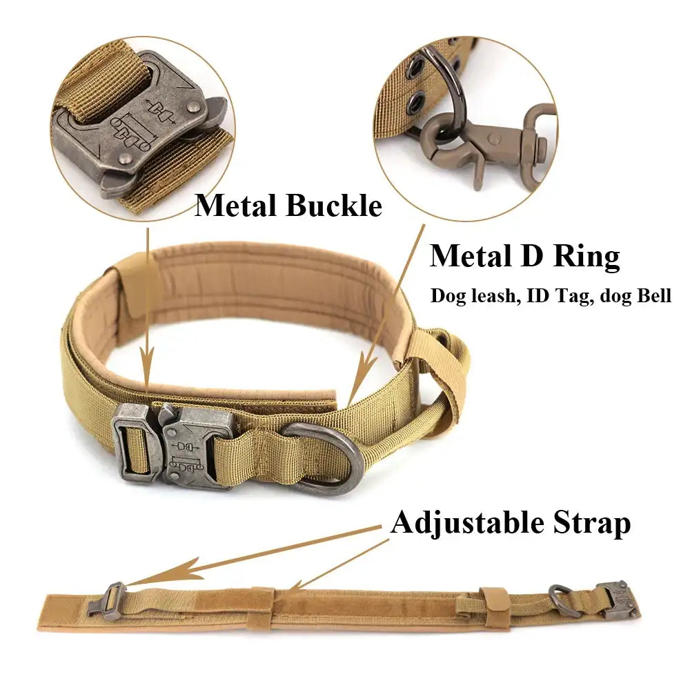 Large Dog Harness & Leash Set – Training & Walking Vest with Collar for German Shepherd, Malinois & Medium/Large Dogs