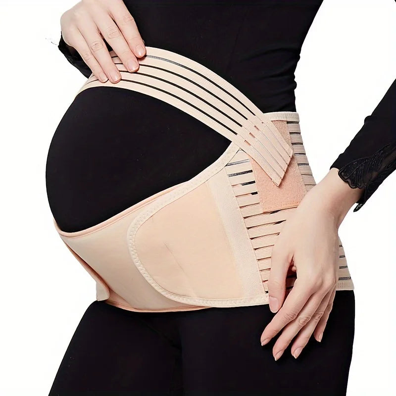 Women’s Maternity Belly Support Belt – Solid Adjustable Band for Pregnancy Relief & Postpartum Waist Control Recovery