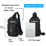 Anti-Theft Sling Crossbody Backpack for Men — Lightweight One-Strap Travel & Motorcycle Daypack